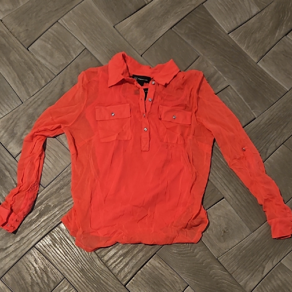 Pink Long Sleeve Button-Up Shirt